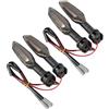 BDDXWSM Indicatori Di Direzione Moto Per XJ6N XJ6 TRACER 900/9/GT 700/7/GT XTZ700 V-MAX 1700 TDM900 Luci ausiliarie laterali(Fumo,4 pezzi)