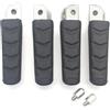 QGBKLZNZHP Pedane Moto Per BMW F800S F800ST R1200S R1200ST R1200R Pedane Anteriori E Posteriori Per Motociclette Poggiapiedi Moto(2 pair F and R)
