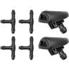 Partuto Kit Ugelli Spruzzatori Per Citroen C3 Picasso 4 Pz Connettore T | Adatto Per Citroen C3 Picasso, Per Peugeot 207, Per Peugeot Expert III 07-12. Colore Nero. Materiale Plastica. OE 6438V8.