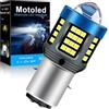 MCK Auto - Lampadine per fari per moto scooter BA20D H6 aggiornate a LED bianco con fascio alto e basso Plug and Play con proiettore HD (confezione da 1) - MCHB-H6 - Trasforma la tua guida