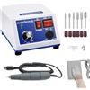 Clickovia Lucidatrice a micromotore, per laboratorio, lucidatrice per gioielli, 65 W, 220 V, 35000 giri/min, levigatrice elettrica per gioielli di laboratorio, ceramica e vetro
