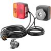 ETUKER 12v Alogene Fanali Posteriore Rimorchio Magnetico,Kit Luci Posteriori Rimorchio Con Cavo 2.5/7.5m, Fari Posteriori Per Rimorchi Certificazione E