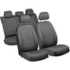 Zakschneider Kangoo Coprisedili - 1 Set - Colore Premium Grigio Motivo a Scacchi pressato