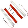 Riloer 108 Lampada per barra luminosa interna a LED, striscia luminosa a LED universale 12V, strisce luminose per interni auto 6500K luce bianca