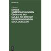 A Erman Einige Untersuchungen Über Die Bei Sulza an Der ILM E (Copertina rigida)