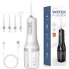 Anluomania Idropulsore Dentale Portatile, Irrigatore Orale Ricaricabile, Irrigatore Dentale 4 Modalità E 4 Ugelli, Elettrico Water Flosser Serbatoio 260ml, IPX7 Impermeabile Adatto a viaggio e a casa