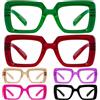 Eyekepper Occhiali da Lettura da Donna Cerniere a Molla Senza Metallo Senza Viti 6 Paia Lettori Oversized Quadrati Montature Spesse - Mescolare +3.25