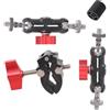 Generic Staffa di montaggio multifunzione per fotocamera, lunghezza 24 cm, costruzione resistente, per ringhiere, biciclette, treppiedi, rami, tavoli, morsetto in metallo