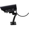 BETOOKY Telecamera Finta da Esterno in Abs Alimentata da 2 Batterie Aaa Luce LED Rossa Lampeggiante per Sorveglianza Esterna e Magazzini