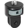 Nucelit Aggiornamento Lega di Alluminio 1/4 Vite Treppiede Adattatore per 10 9 Action Camera Piastre di Montaggio Staffa di Montaggio Fotocamera