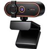 Getdoublerich Webcam con copertura per la privacy, videocamera USB HD per videoconferenze live streaming, webcam per PC portatile per riunioni in ufficio a casa