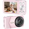 STAR4EVER Fotocamera digitale, autofocus 48MP 4K fotocamera per fotografia con scheda da 32 GB, fotocamera digitale compatta portatile con guscio in metallo, batteria da 2000 mAh