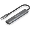 AISENS - A109-0943 - HUB USB 3.1 USB-C, USB-C/M-4xTIPO A/H, 15 cm