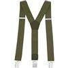 GLAMEXX24 Bretelle da Uomo, Bretelle a Forma di Y con 3 Forte Clip, Larghe 4cm, Regolabile per Uomini e Donne Camicie Abiti, Feste, Affari