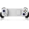 Generico Controller Mobile Estensibile Bianco per Smartphone | Doppio Joystick, Design Compatto, Tasti Analogici, Per Giochi Mobile, Impugnatura Ergonomica