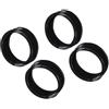 MoSundi Anelli protettivi per joystick, 20 pezzi, coperture in silicone per PS5 per controller Xbox, anelli di precisione, anti-polvere, facili da installare (nero)