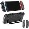 Thryvix 1 Pezzi Custodia Trasparente, Dockable,Compatibile con Nintendo Switch 2, Due Copertura Grip Morbida in TPU e PC Resistente Anti Graffi, per Viaggi, Regalo Bambini, Compleanno