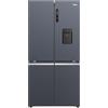 Haier CUBE 90 SERIE 5 HCR5919EHMB / Design Cube 4 porte/distributore d'acqua e macchina per cubetti di ghiaccio/XL-Slime, MyZone & Humidity Zone/ABT/volume utile 525 l/ossidiana Black Inox
