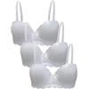 Coconuda Confezione da 3 Reggiseni Lavanda Bianco 2