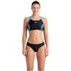Arena Costume da bagno Bikini Energy Back da donna Nero-Turchese - 44