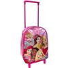 CARTOON Zaino asilo con trolley Principesse Disney borsa scuola con manico allungabile per bambini