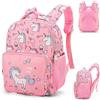CRTLNYH Zaino con Unicorno, Borsa per la Scuola per Ragazze,Zaino da Viaggio alla Moda, simpatico zaino per ragazze borsa da viaggio borsa da scuola, rosa, per ragazzi e bambini (età 2-14 anni)