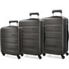 ROLL ROAD Set valigie rigide 55-64-75 cm Roll Road Flex Antracite