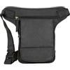 MDM Borsa da gamba in pelle per moto, cintura regolabile in vita e coscia, Nero , Standard, Moto
