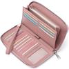 GAEKEAO Portafoglio Donna Grande in Pelle con Blocco RFID, Portamonete con Chiusura a Cerniera, Borsellino Idee Regalo