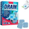 KUIRUNRX® Disincrostante Wc, 24 Pezzi Schiuma per Scarichi, Pulitore Tubi Preventivo per WC, Dissolve Capelli e Residui di Sapone, Per Lavandino, Bagno