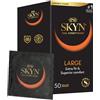 SKYN Skynfeel - Preservativi extra grandi (72 pezzi) | Preservativi senza lattice, larghezza 56 mm