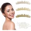 SEMINISMAR Denti Finti Dentiera Provvisoria,Denti Finti Protesi per Faccette,Protesi a Faccette Istantanee Seghettata,Superiore Inferiore Protesi a Sorriso Falso Denti,Protetto dentale cosmetico