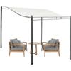 Jinyilwn Parasole in vendita - Copertura impermeabile per veranda da giardino per uso esterno 3 x 2,6 m | Protezione solare UV per piscina in cortile, giardino, terrazza solitaria, parco, spiaggia, balcone