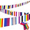 Hillylolly Bandiera Arcobaleno Pace Hillylolly Bandiera Arcobaleno Gay, Gay Pride Bandiera, Bandiere Lgbt per Feste, Sfilate del Mese Dell'Orgoglio, Interni ed Esterni, Decorazione del Giardino (C-10 metri)