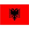 JYC CREATIVE Bandiera Albania 90 x 150 cm, grande con passeggio e lacci, leggera per sport e calcio