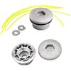 Osuter 2PCS Alluminio Testina Decespugliatore Testine Tagliabordi Tagliaerba Universale per Tagliaerba Decespugliatore a Benzina