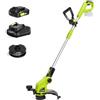 SnapFresh Tagliabordi a Batteria 20V Decespugliatore Rifilatore - Taglio 30,5 cm, Telescopico, Incl. 2 Bobine e Caricabatterie 2 in 1 per Prati e Terreni Agricoli, Giardino Fai da Te, Cura del Prato