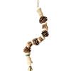 Generico Bird Toys For Parrots - 40x2x2cm Beak Grinding Parakeet Toys For Cage | Pineapple Nut And Pine Cone Chains | Wood Climbing Chewing Pine Cone String, Cage Accessories Parrot, Conure, Cockatiel, Lovebir