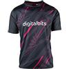 AS Roma JSYKD-THD-BLANK-005 Maglia Third Replica, Nero e Rosa, 10 Anni
