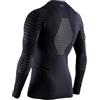 X-Bionic Invent 4.0 Maglia Termica Manica Lunga a Compressione Uomo Running, Sci, Ciclismo, Fitness e Sport Invernali, Nero, M