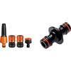 Claber 51359 Set Lance Diritte con Raccordi, 1/2 Pollici, Nero/Arancione & 8613 Connettore a due vie, Nero