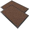 VOUNOT® 2 Pezzi Zerbino Ingresso Casa da Esterno, Tappeto Entrata Interno, Resistente Sporco, Antiscivolo e Essorbente, 40x60 cm, Marrone Scuro