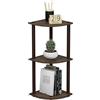 Furinno Mensola ad Angolo Walnut/Brown 3 livelli