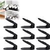 YARDIN Organizer per Scarpe Salvaspazio - 10 Pezzi Regolabili in Altezza - Colore Nero