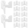 FOMIYES 40 Pezzi Staffa Organizer in Plastico Bianco per Armadio e Scarpiera, Supporto Sicuro e Montaggio Facile per Raccordo Tubi e Accessori Fai da Te