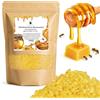 LUCKYJY Cera d'api 1000 g, 100% naturale, pastiglie di cera d'api giallo, per cosmetici, candele e unguenti, saponi, salviette cerate in pratico sacchetto con zip