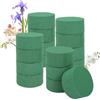 YOUNTHYE 16 pezzi di schiuma a incastro, 8 x 4 cm, per fiori artificiali, spugna a incastro, per fiori, verde, per fai da te, schiuma di fiori secchi, per matrimoni, Pasqua, compleanno