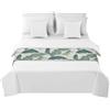 Morbuy Runner Letto Matrimoniale, Corridore Letto, Morbido Sciarpa, Stampa 3D di Foglie di Palma Modern Scarf Runner Decorazione per Alberghi Hotel (50x240cm,Verde Chiaro)