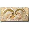 Giallobus - Quadro - 11 - Capezzale Moderno per la casa - Benedizione della Sacra Famiglia - Tela Canvas Telaio Premium Alto Spessore - 100x50 - Pronto da Appendere - Quadri Moderni per la casa