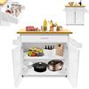 YARDIN Carrello da cucina su ruote, isola da cucina con piano di lavoro, mobile da cucina, carrello con porta 115 x 36 x 90 cm (bianco)